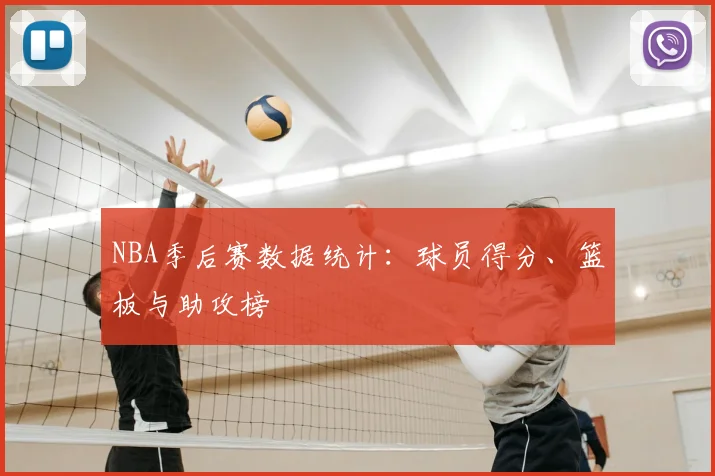 NBA季后赛数据统计：球员得分、篮板与助攻榜